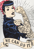 Queen Kerosin - Kurzarmshirt «We can do it - Inked»