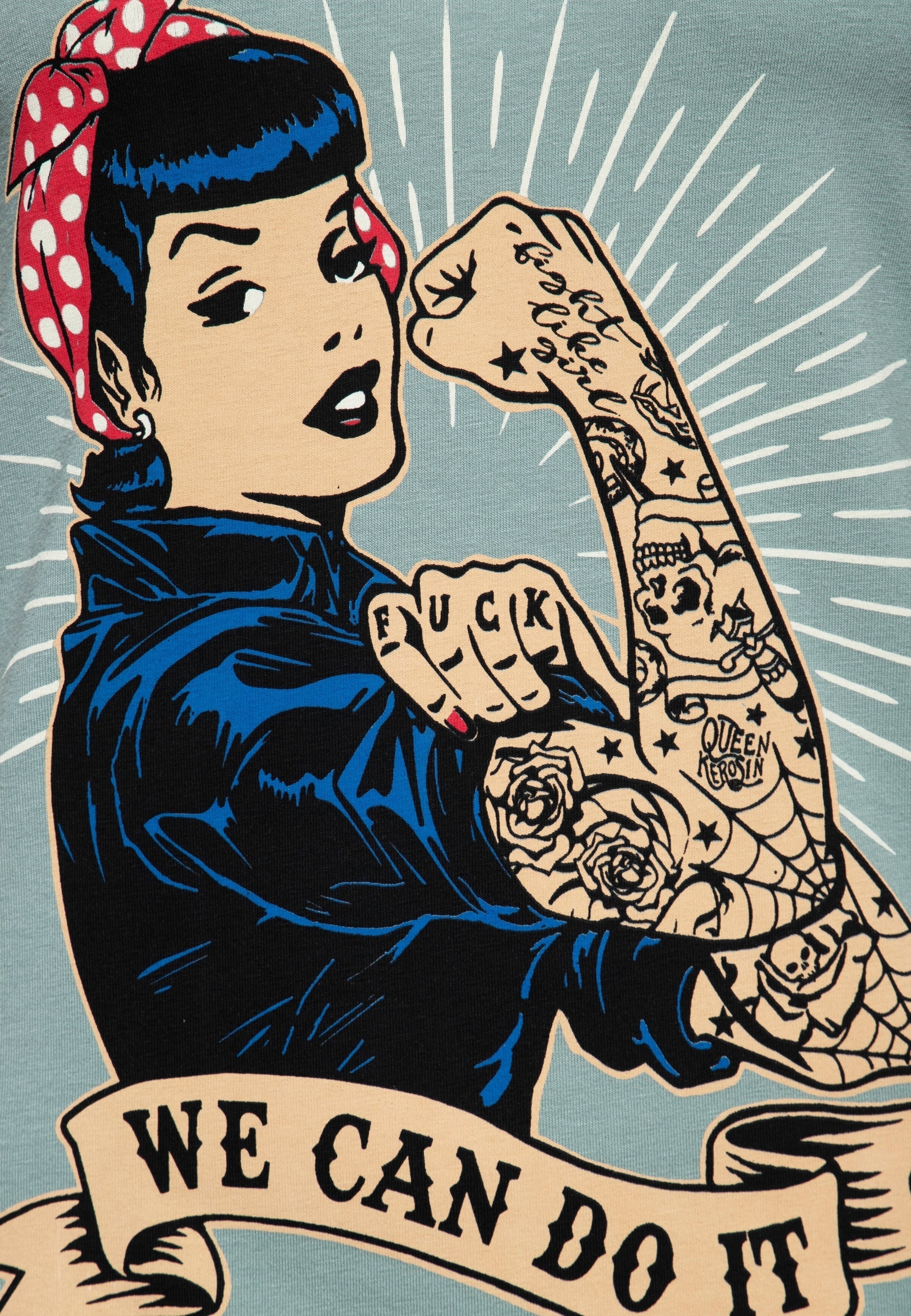Kurzarmshirt «We can do it - Inked» T-Shirts von Queen Kerosin