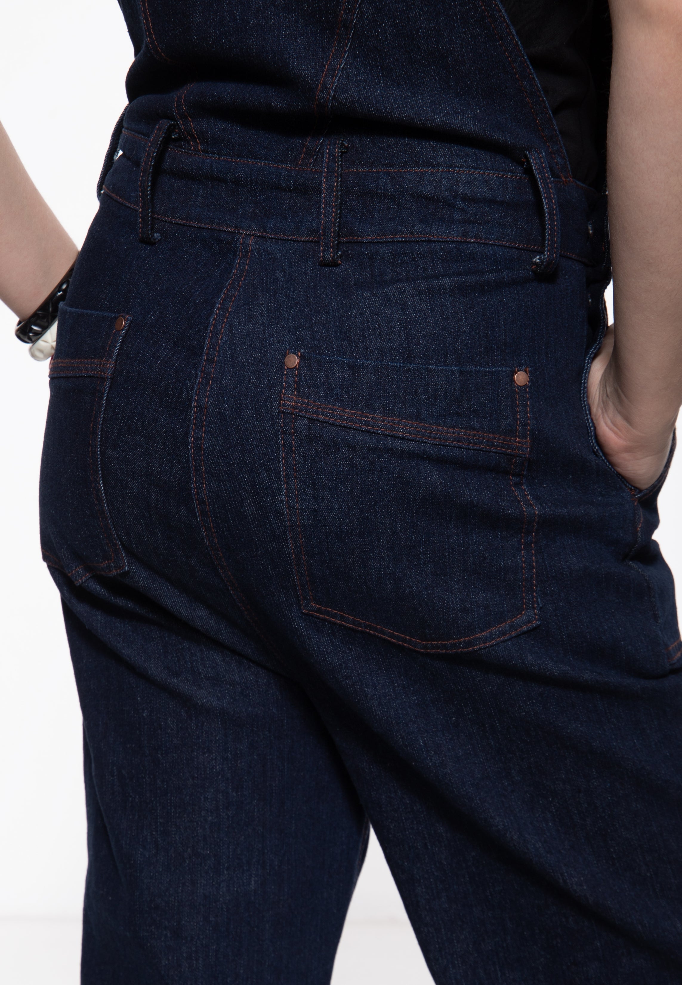 Latzhose 'Josie' in Denim Overalls von Queen Kerosin