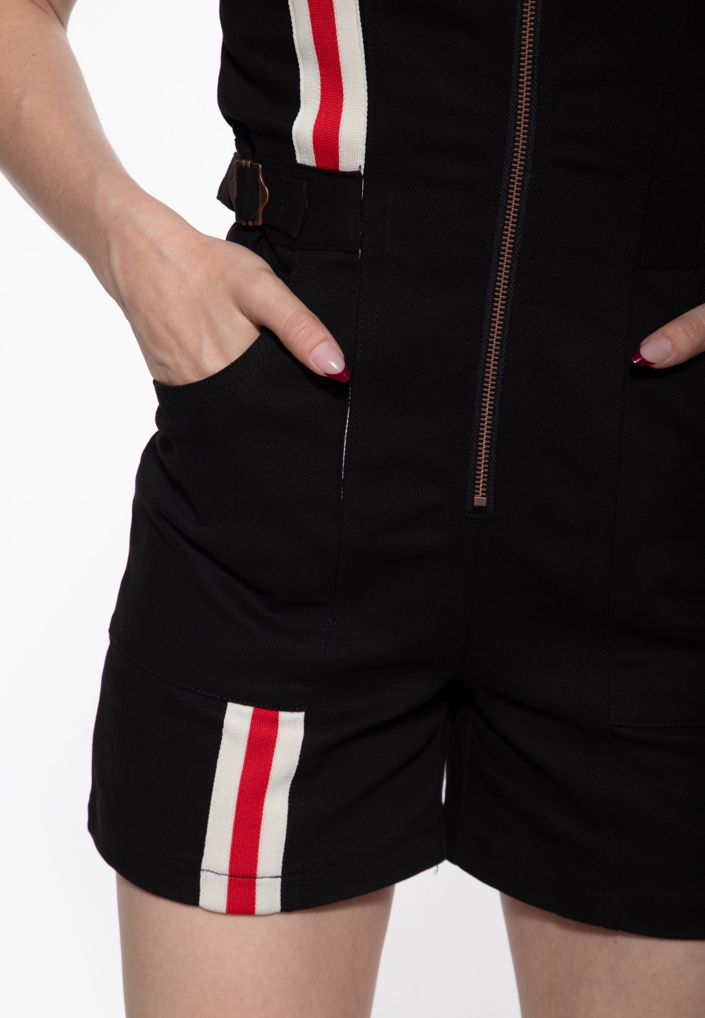 Overall 'Speed Is Our Passion' in Schwarz Overalls von Queen Kerosin