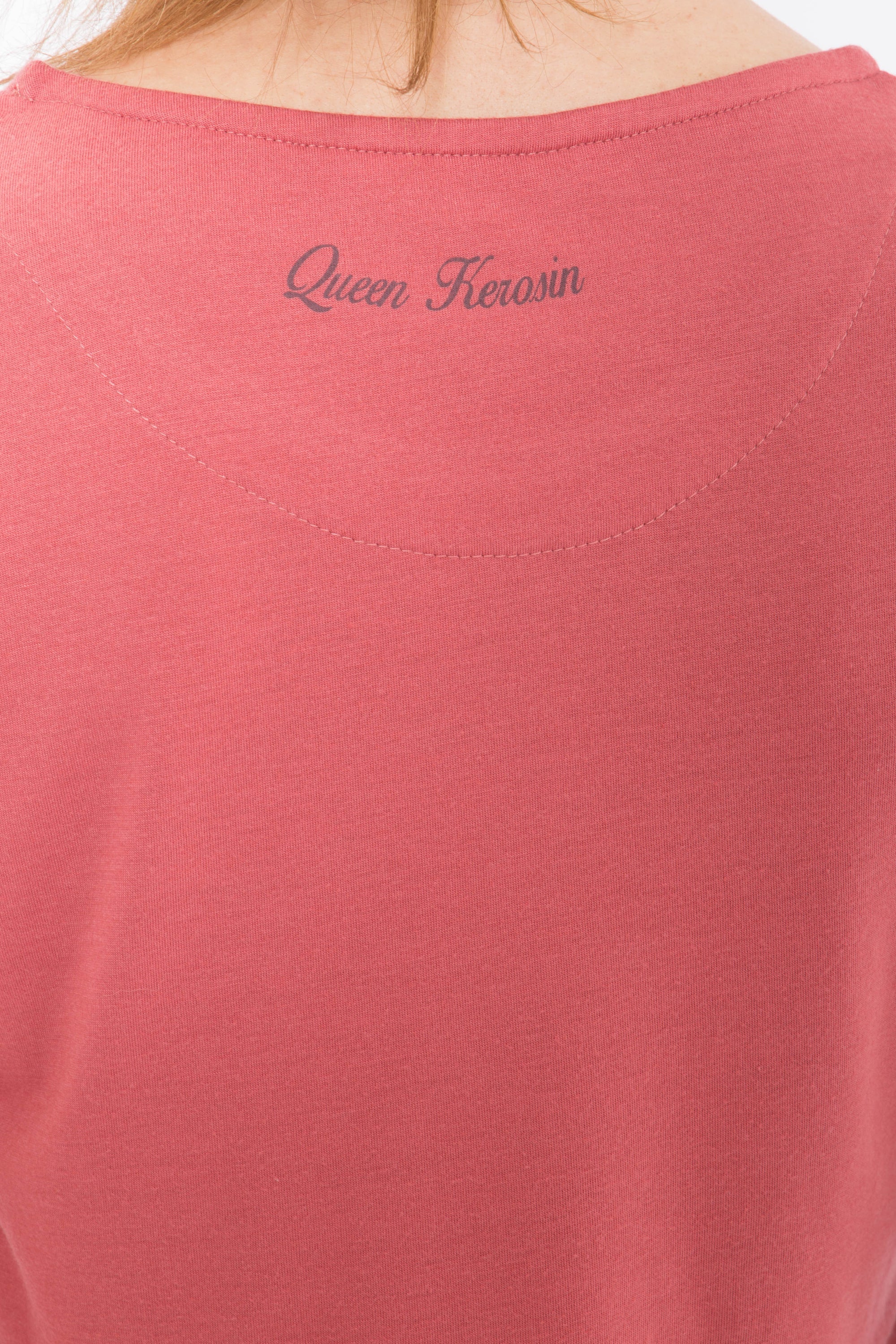 Queen Kerosin - Print T-Shirt aus Viskose - Mix «Anchor»