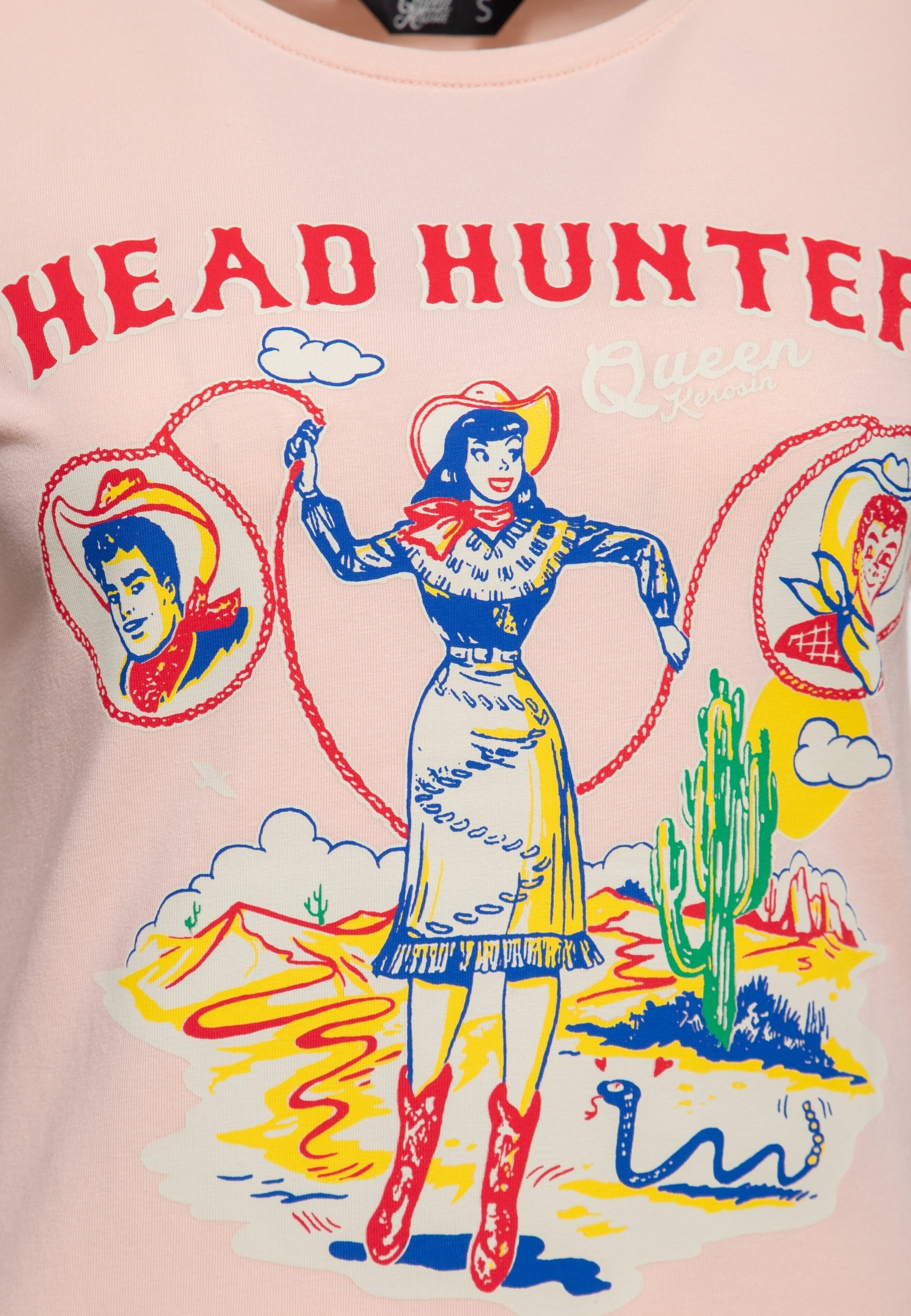 Queen Kerosin - Print T-Shirt «Head Hunter»