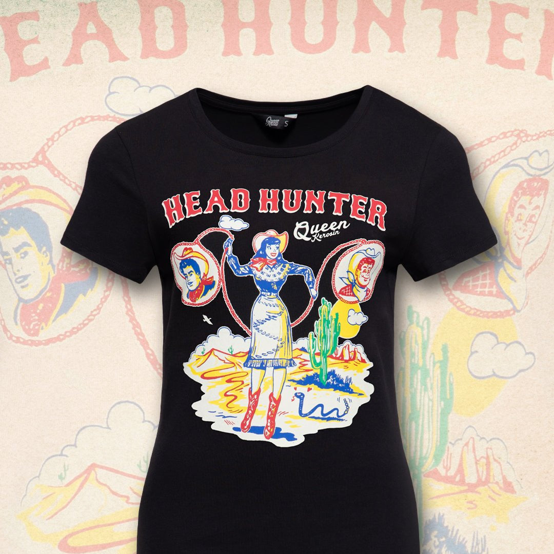 Queen Kerosin - Print T-Shirt «Head Hunter»