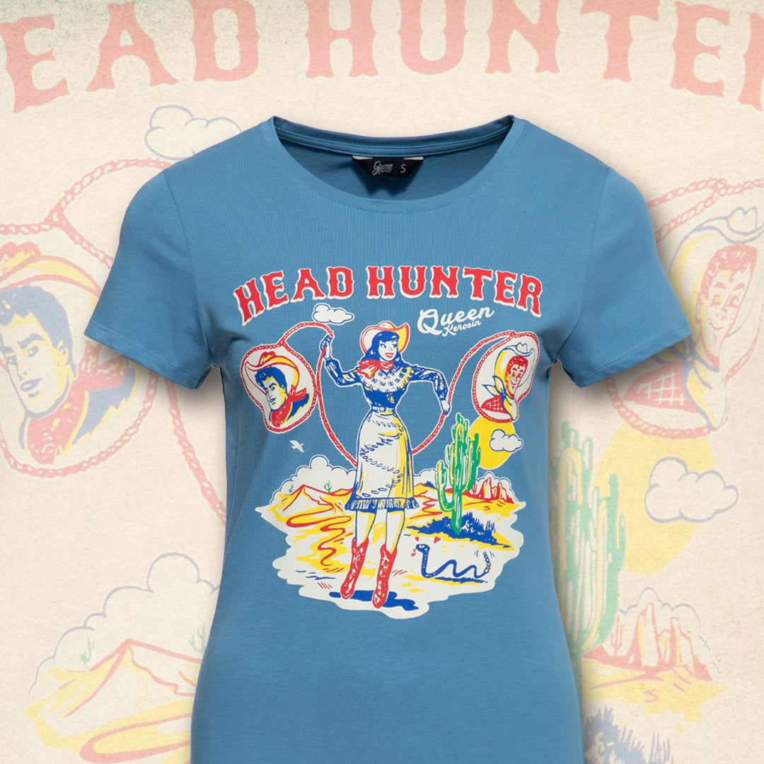 Queen Kerosin - Print T-Shirt «Head Hunter»