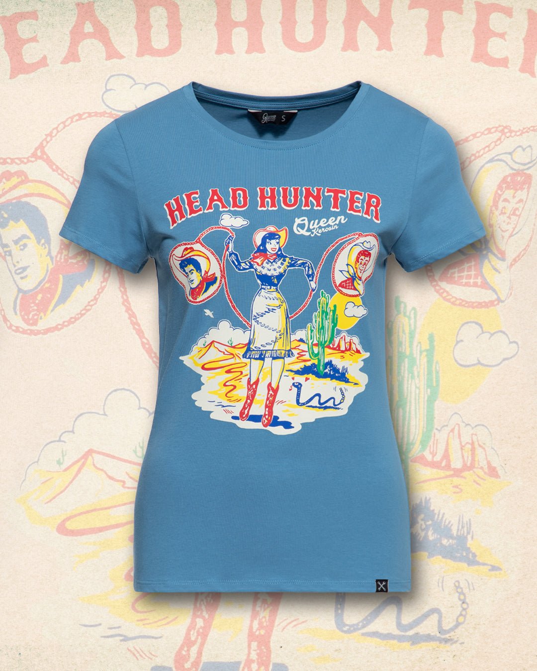 Queen Kerosin - Print T-Shirt «Head Hunter»