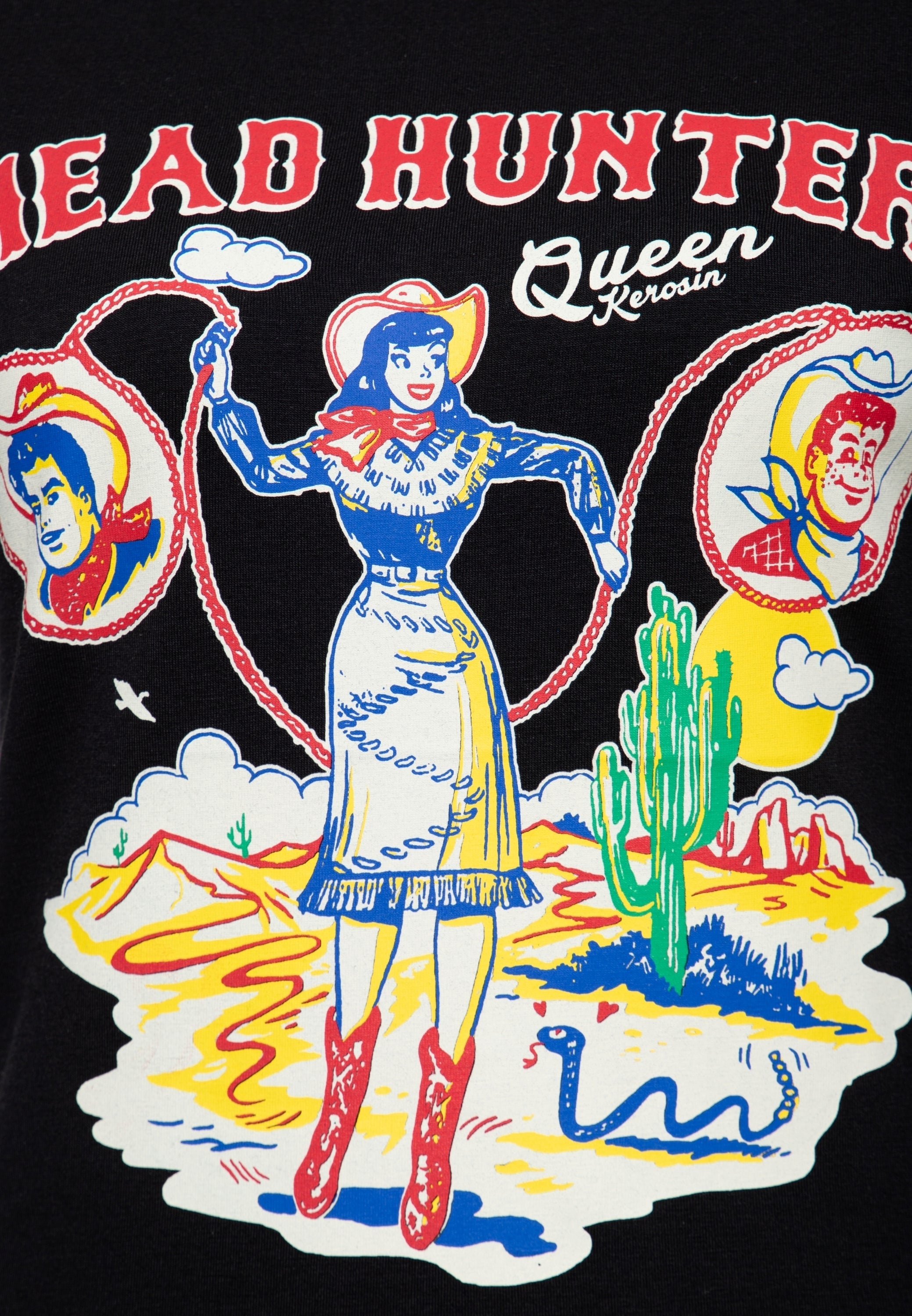 Queen Kerosin - Print T-Shirt «Head Hunter»