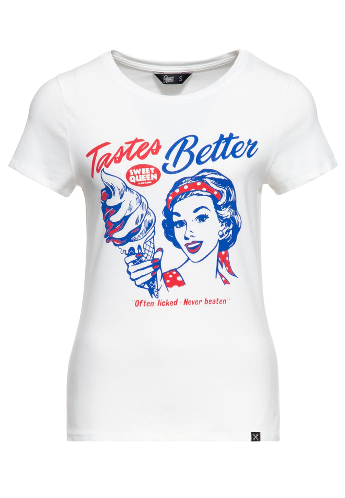 Queen Kerosin - Print T-Shirt «Tastes Better»