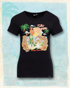 Queen Kerosin - Print T-Shirt «Tiki Lagoon»