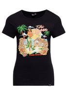 Queen Kerosin - Print T-Shirt «Tiki Lagoon»