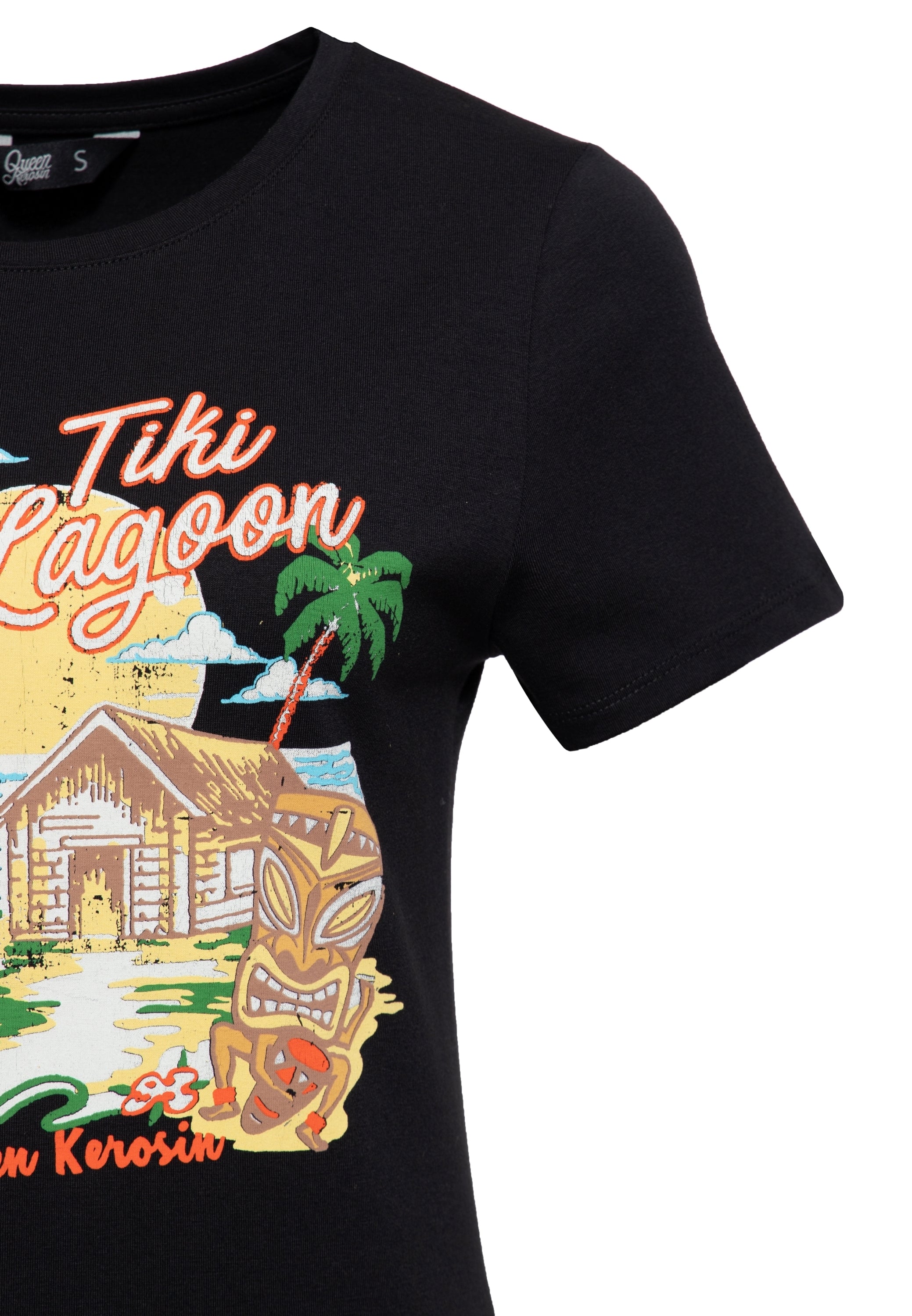 Queen Kerosin - Print T-Shirt «Tiki Lagoon»
