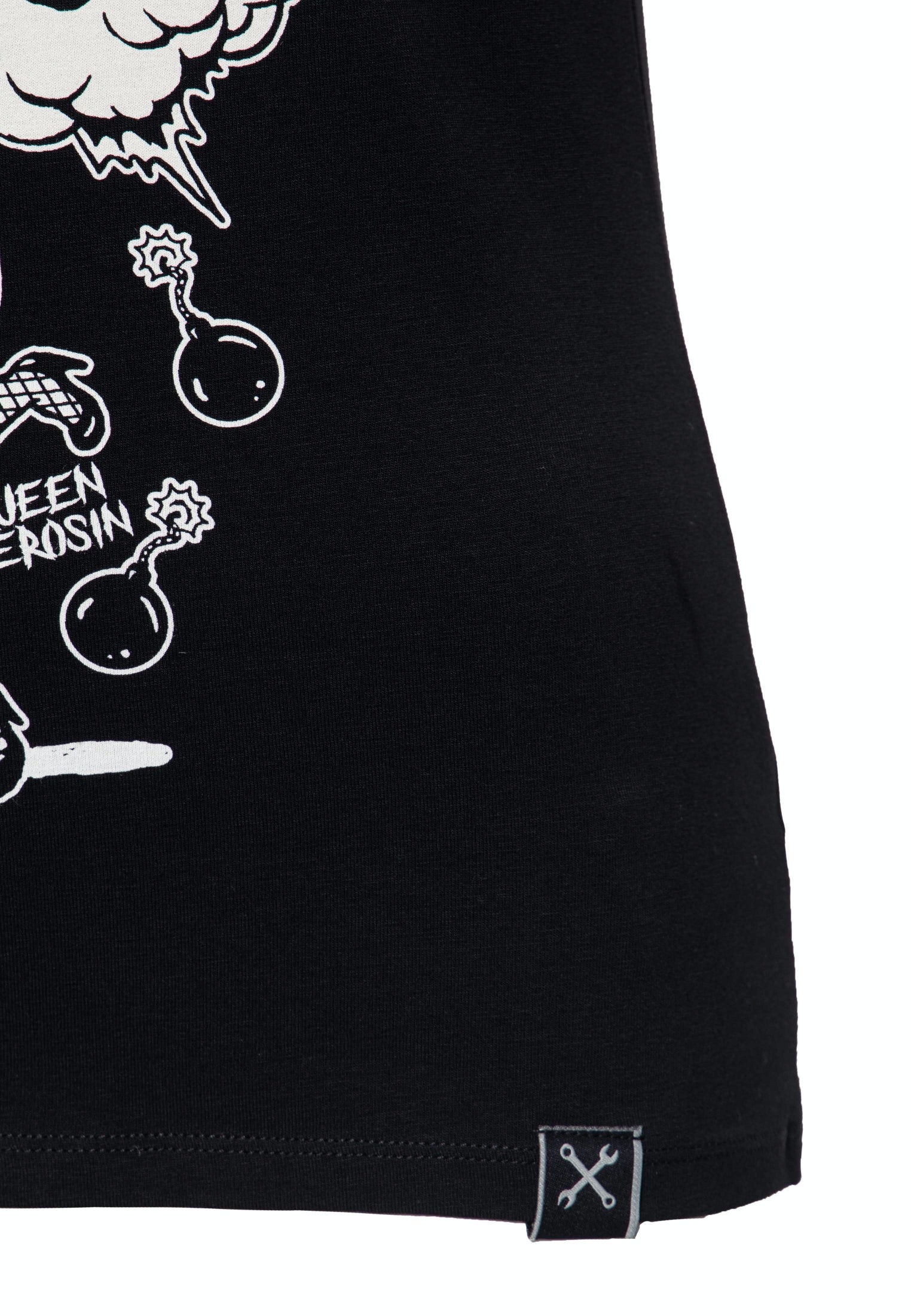 Printshirt mit V - Ausschnitt «Boom» T-Shirts von Queen Kerosin