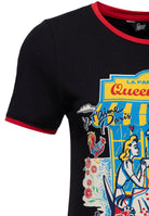 Queen Kerosin - Ringer T-Shirt «Real Romance»