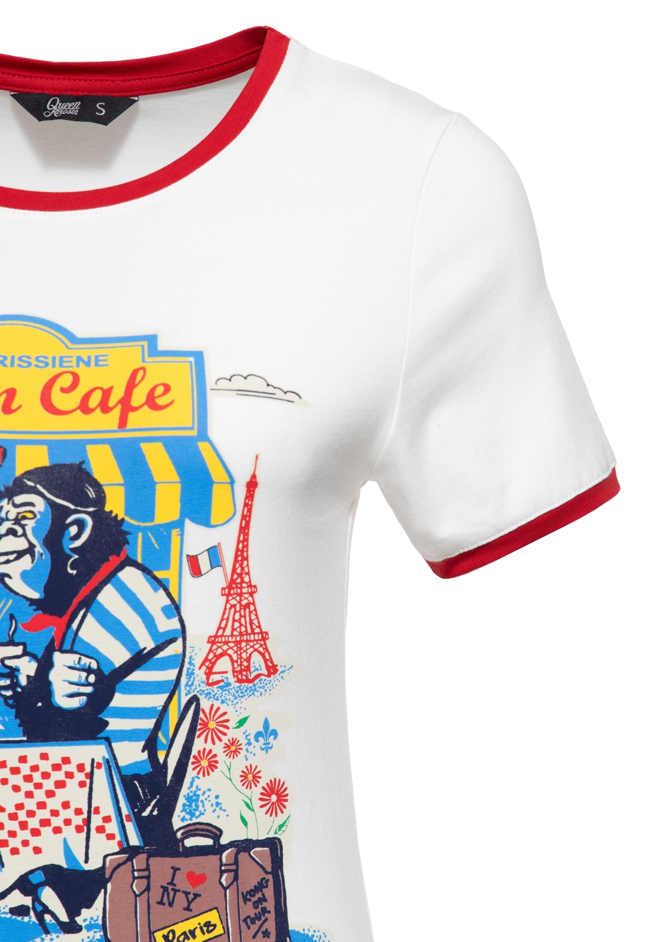 Queen Kerosin - Ringer T-Shirt «Real Romance»