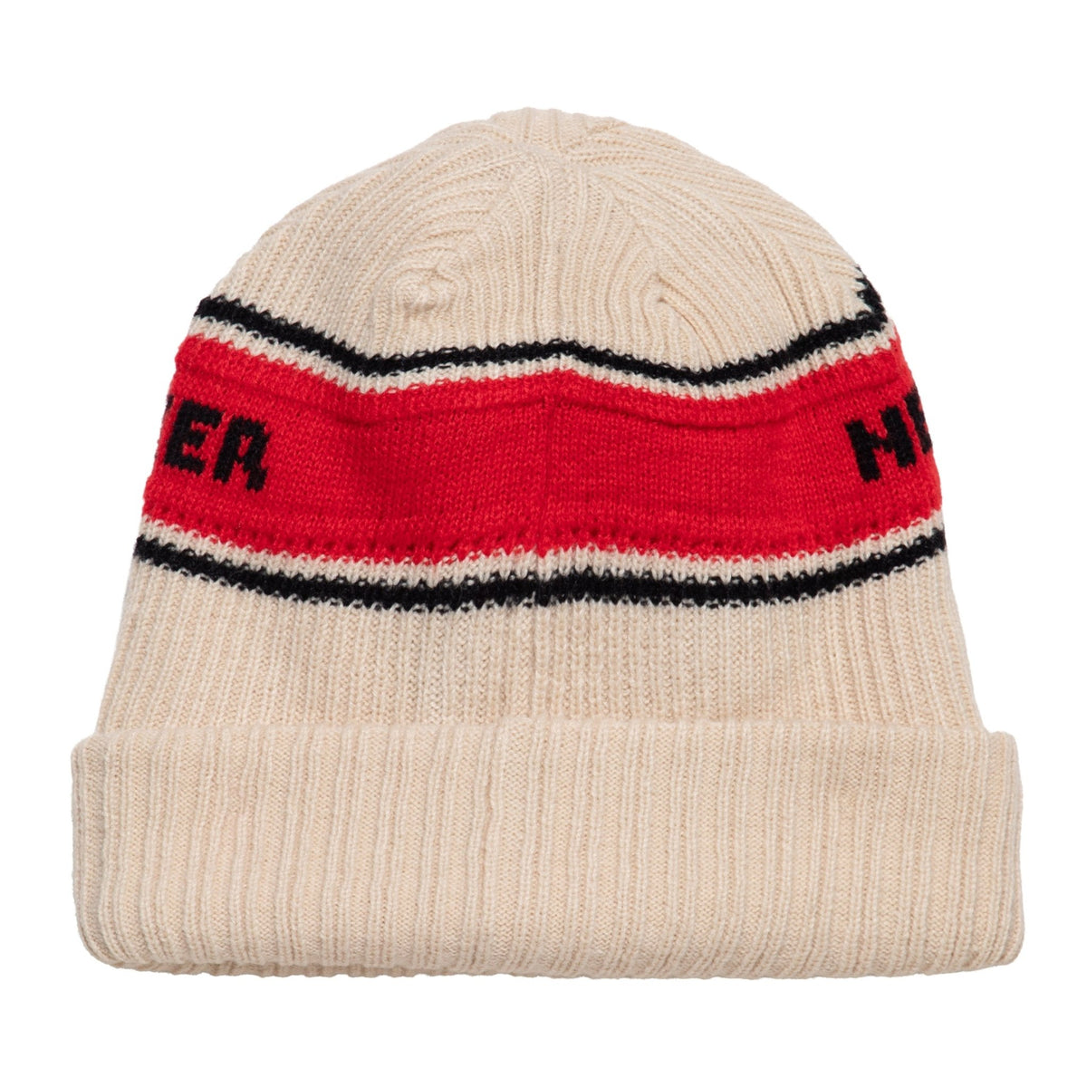 Strickmütze 'Never trust a fucker' in Beige – Mützen von Queen Kerosin - Ansicht 2