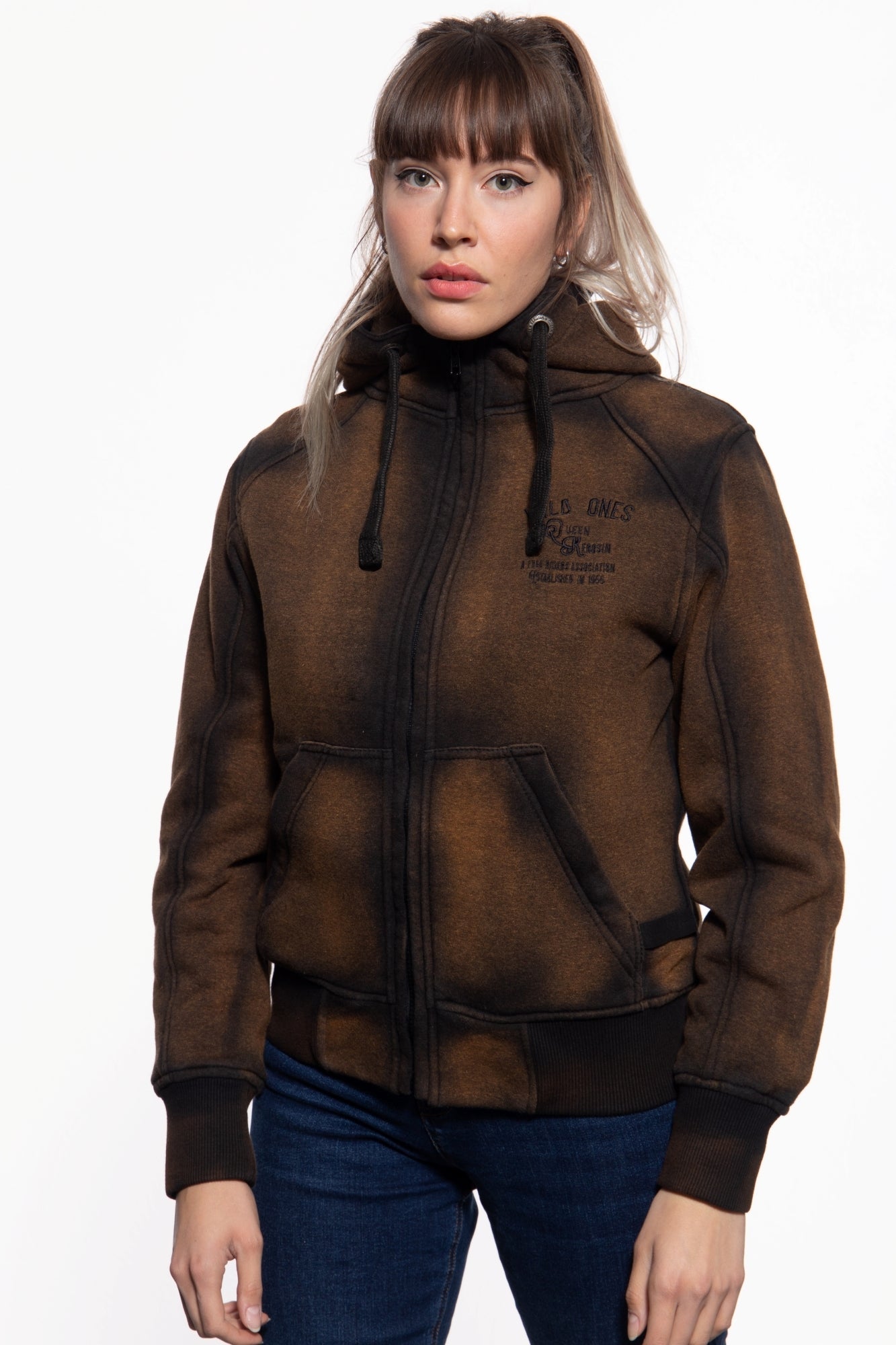 Queen Kerosin - Sweatjacke «Wild Ones Ride Free»