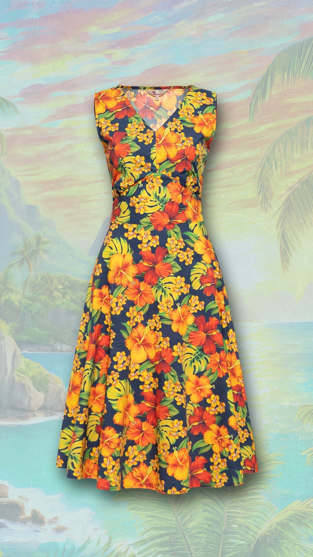 Queen Kerosin - Swingkleid «Hibiskus»