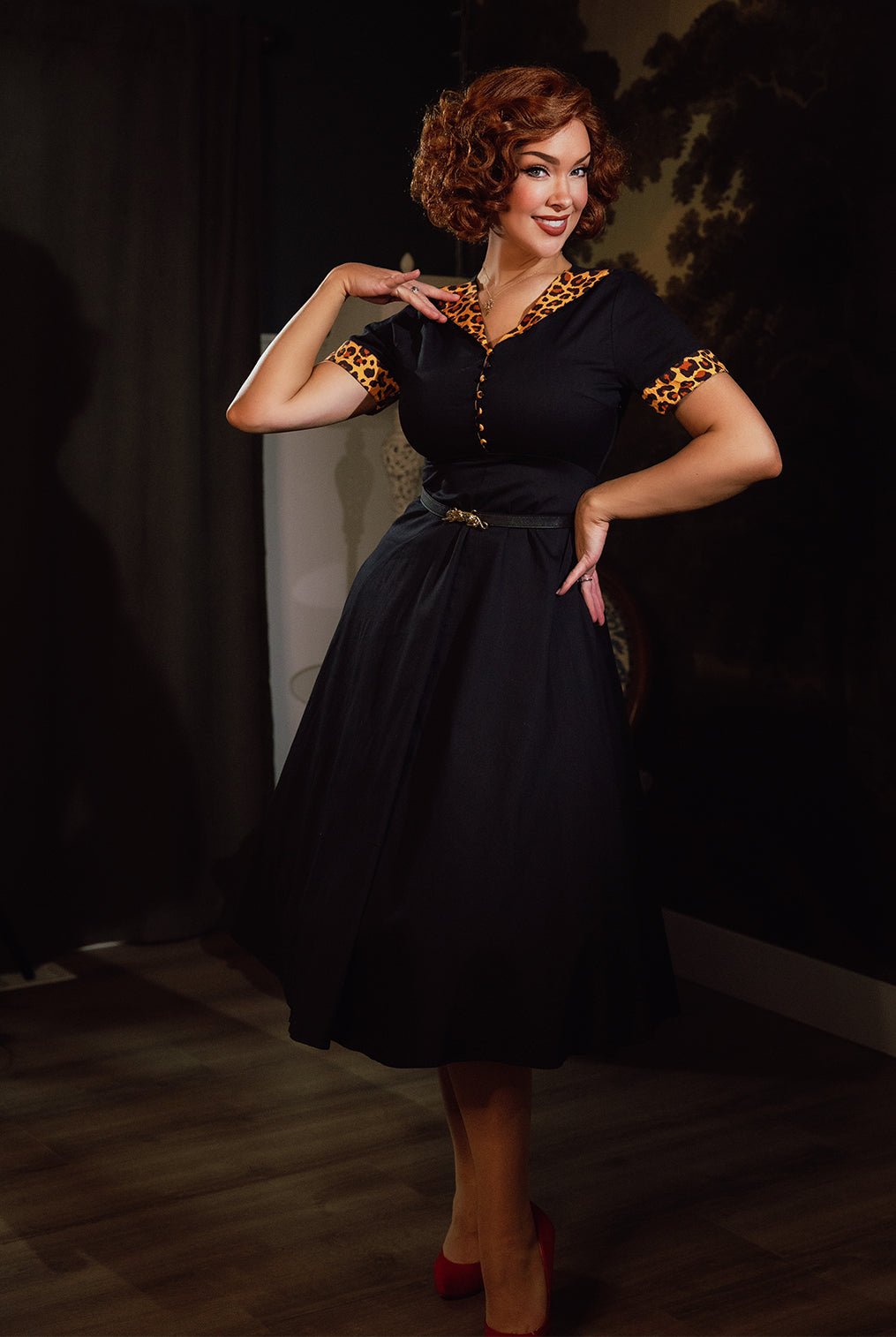 Swingkleid in Schwarz Kleider von Queen Kerosin