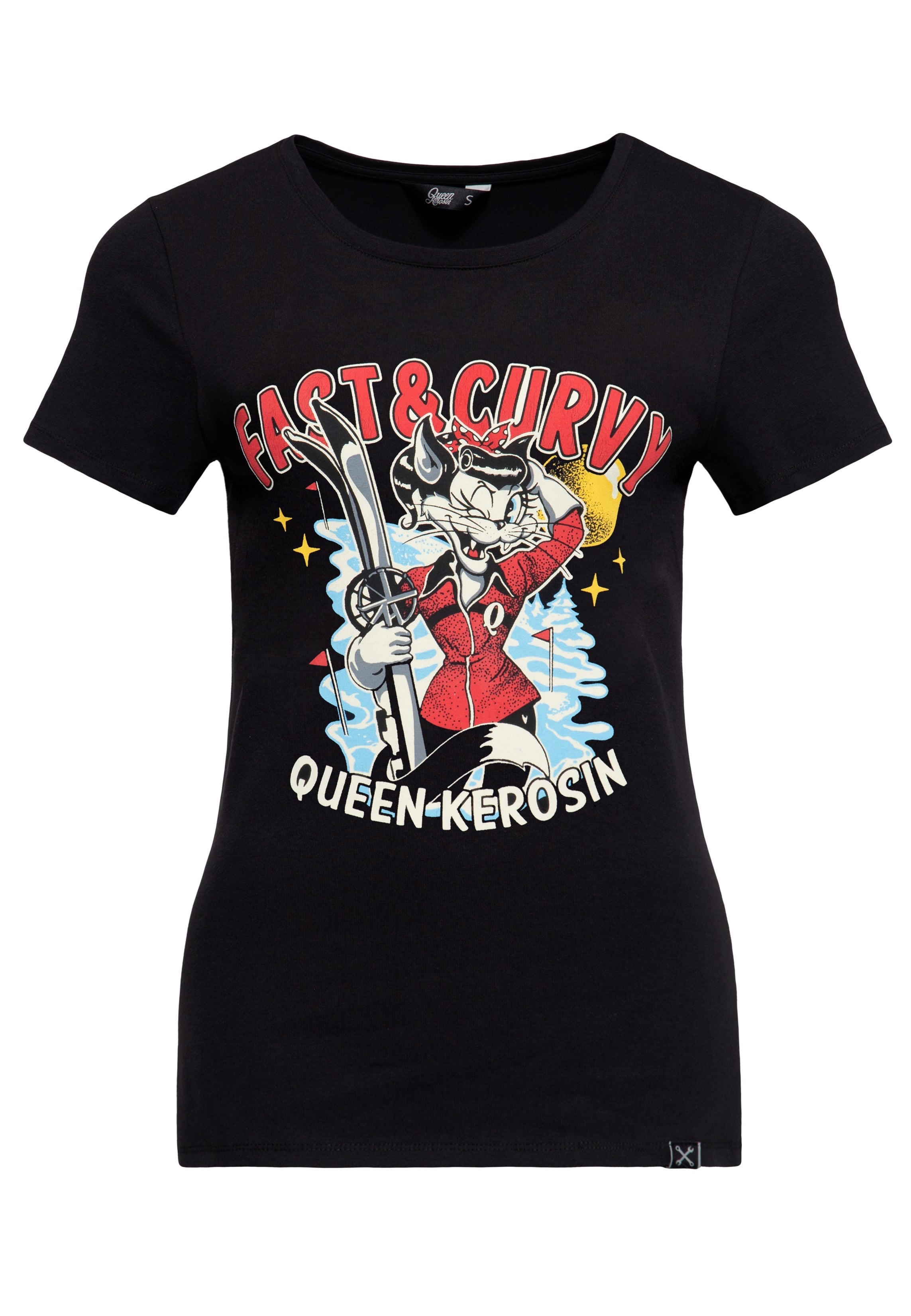 Queen Kerosin - T - Shirt «Fast & Curvy»