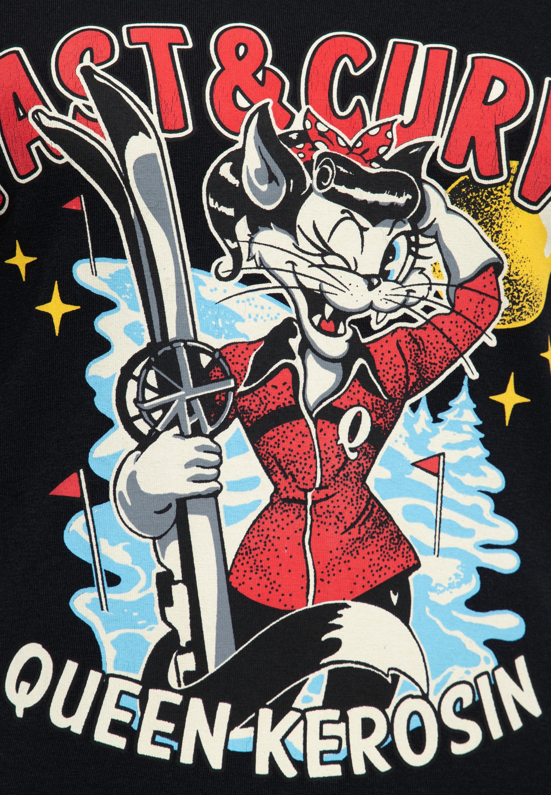 Queen Kerosin - T - Shirt «Fast & Curvy»