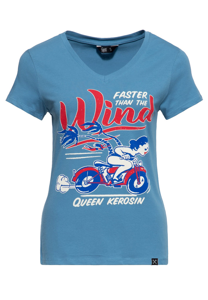 Queen Kerosin - T-Shirt «Faster Than The Wind»