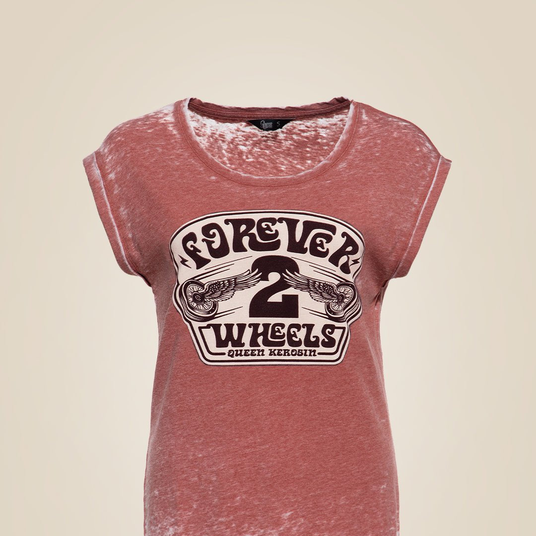 Queen Kerosin - T-Shirt «Forever 2 Wheels»