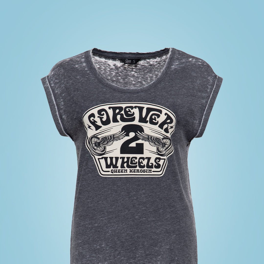 Queen Kerosin - T-Shirt «Forever 2 Wheels»