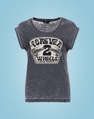 Queen Kerosin - T-Shirt «Forever 2 Wheels»