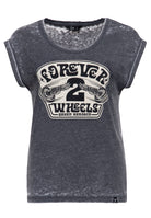 Queen Kerosin - T-Shirt «Forever 2 Wheels»