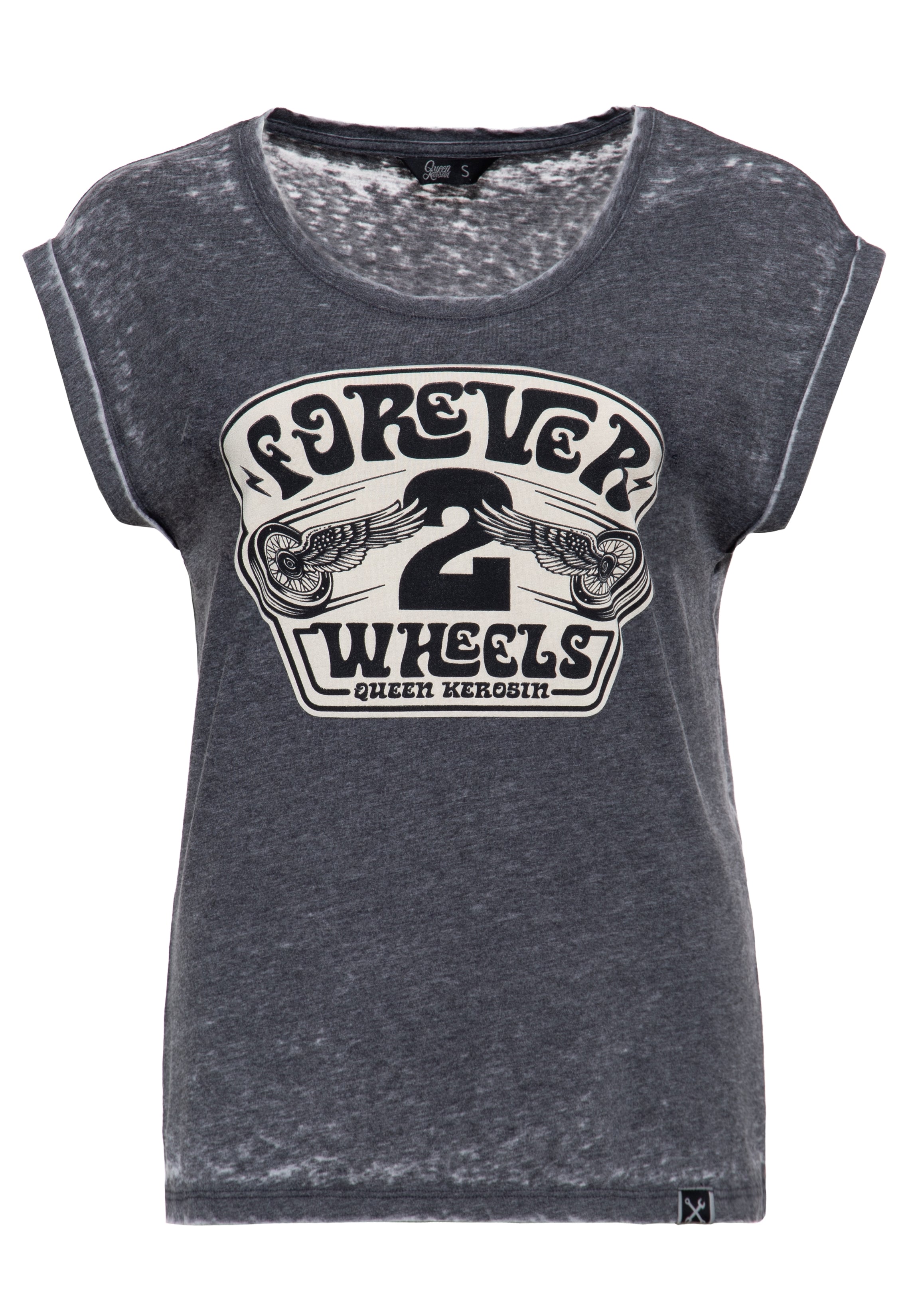 Queen Kerosin - T-Shirt «Forever 2 Wheels»