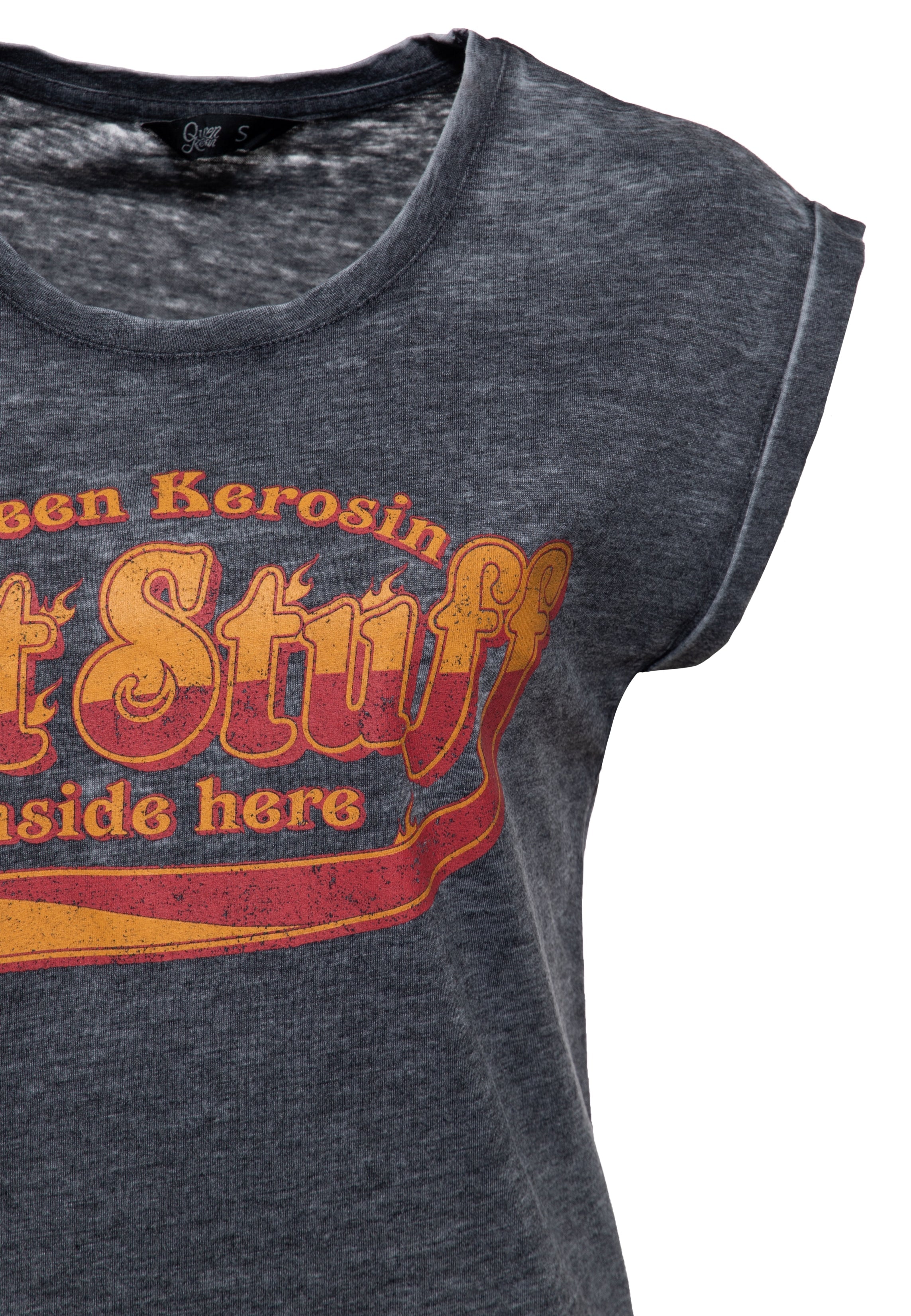 T-Shirt 'Hot Stuff' in Grey T-Shirts von Queen Kerosin