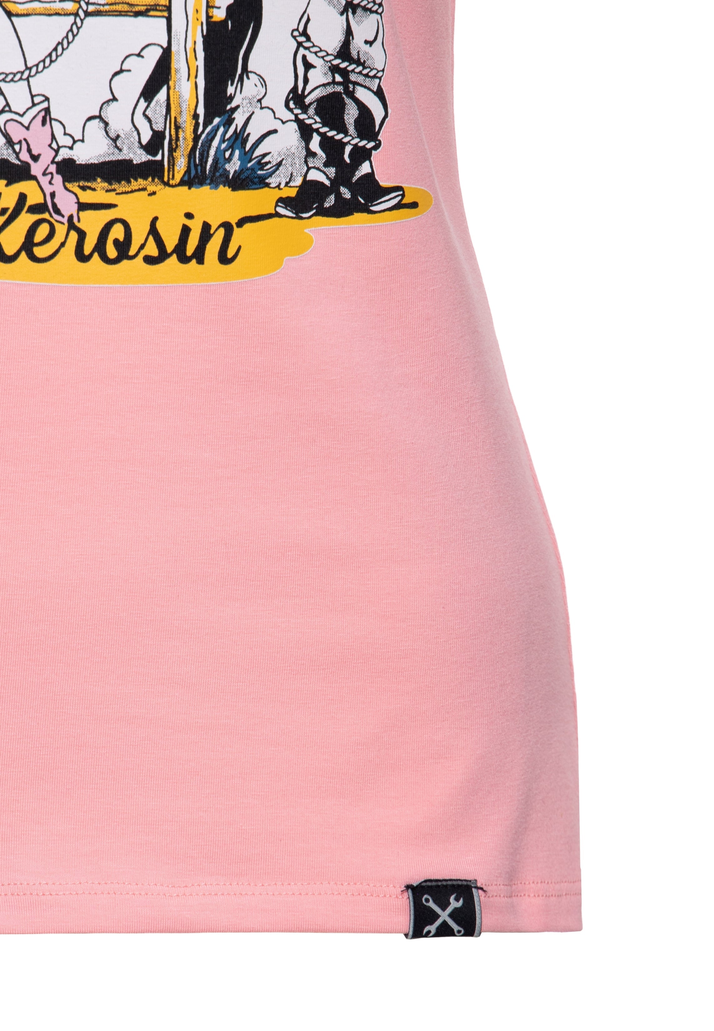 T-Shirt 'I Heard You Like Bad Girls' in Rosa T-Shirts von Queen Kerosin