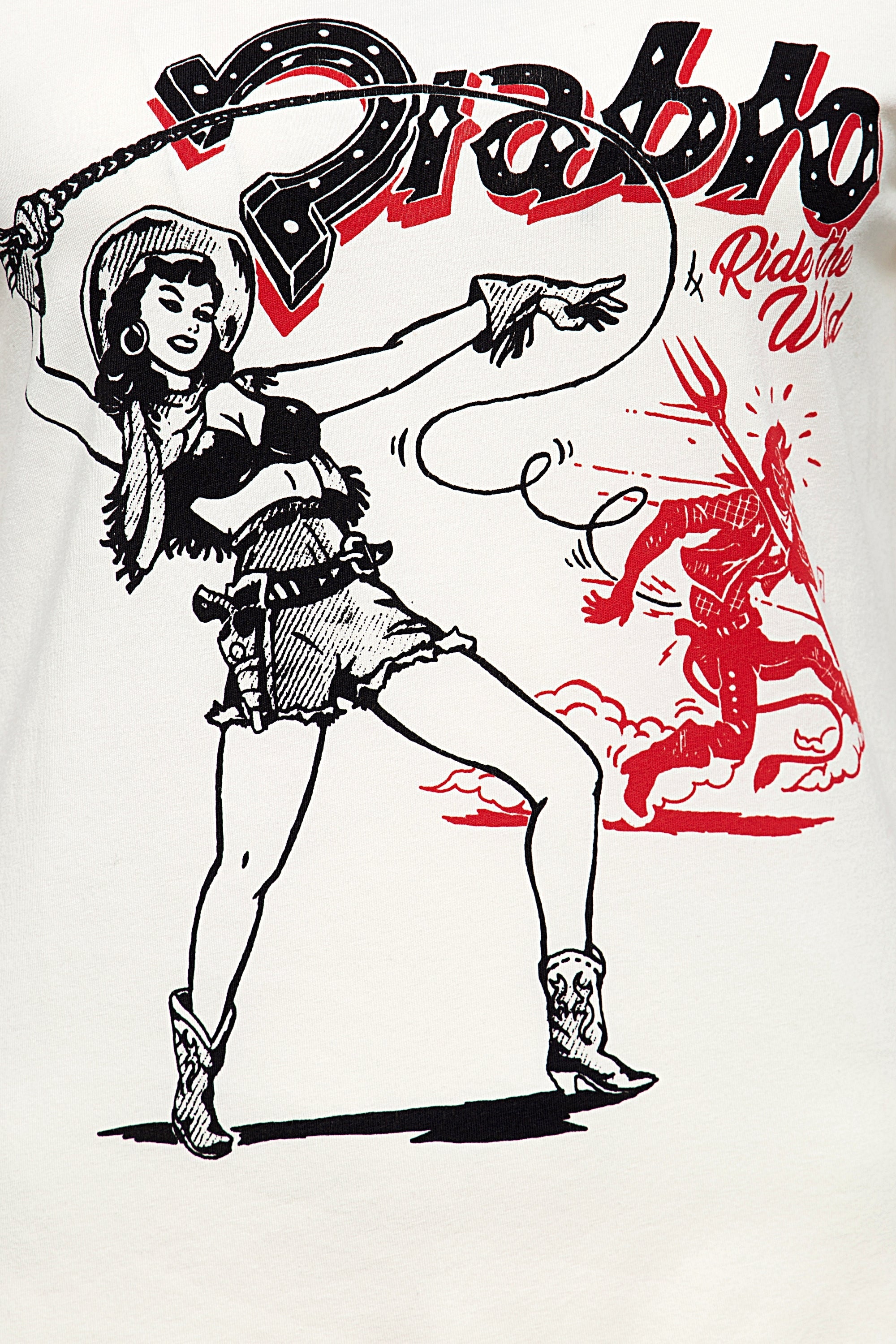 Queen Kerosin - T-Shirt im Vintage Look «Diablo»