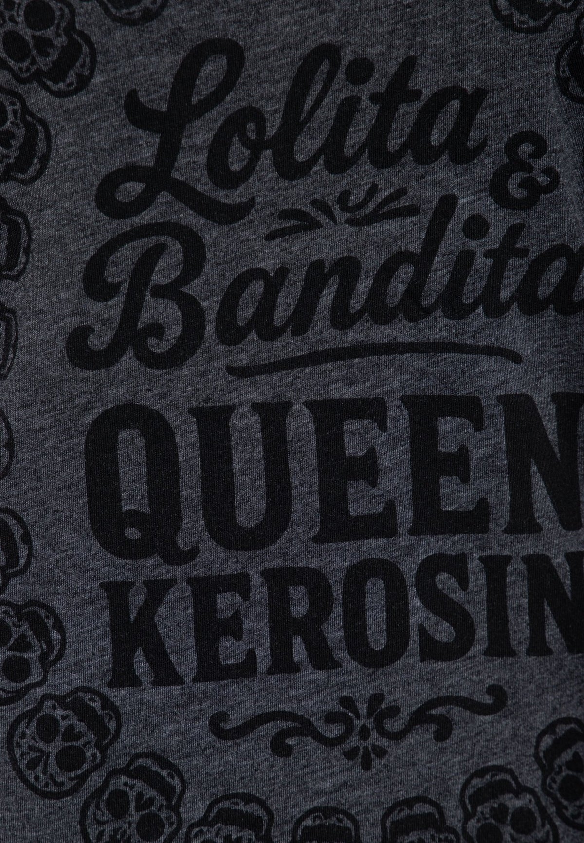 T-Shirt 'Lolita' in Anthrazit – T-Shirts von Queen Kerosin - Ansicht 4