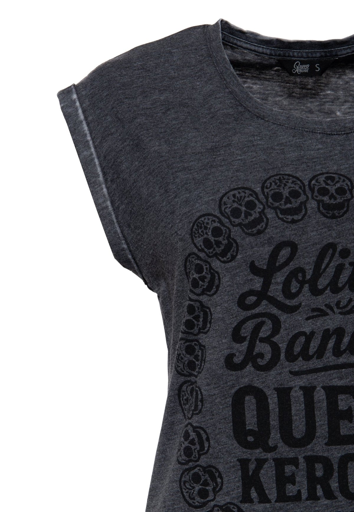 T-Shirt 'Lolita' in Anthrazit – T-Shirts von Queen Kerosin - Ansicht 3