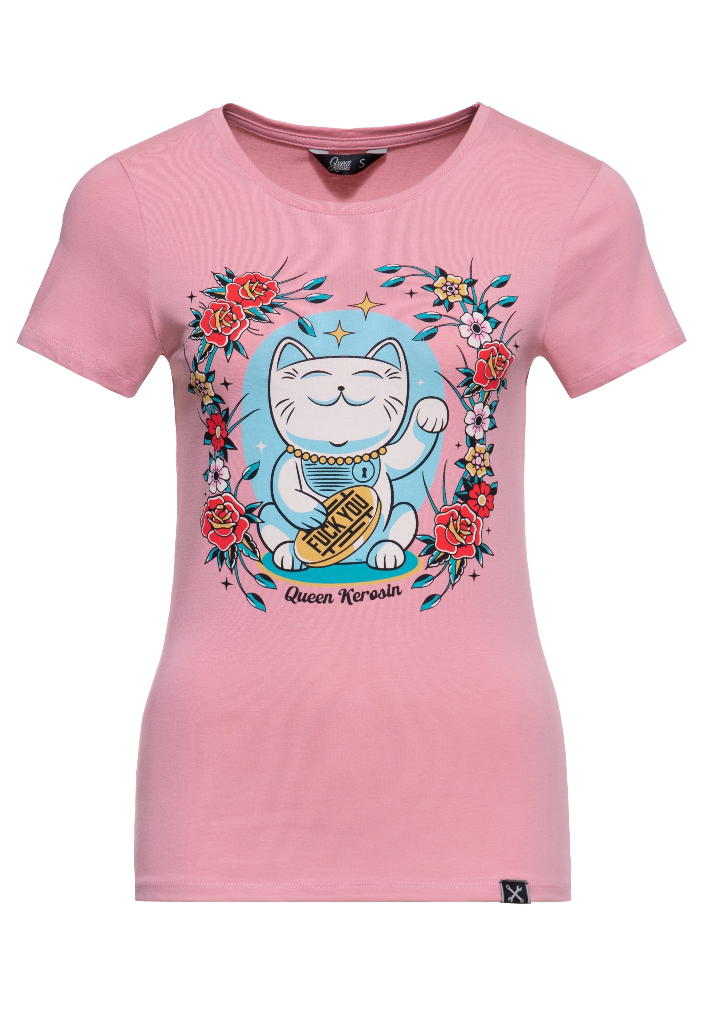 Queen Kerosin - T-Shirt «Lucky Cat»