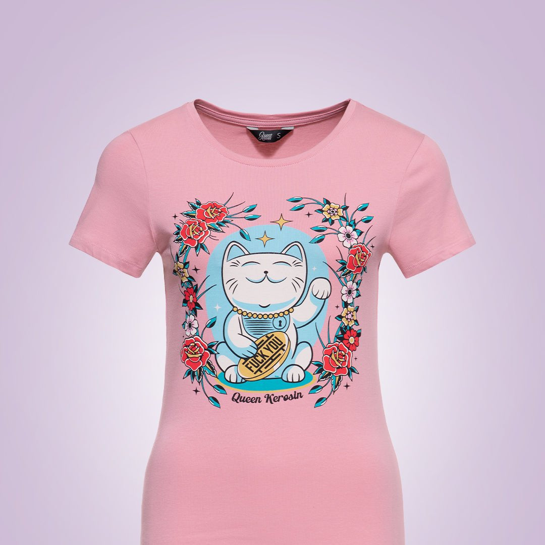 Queen Kerosin - T-Shirt «Lucky Cat»