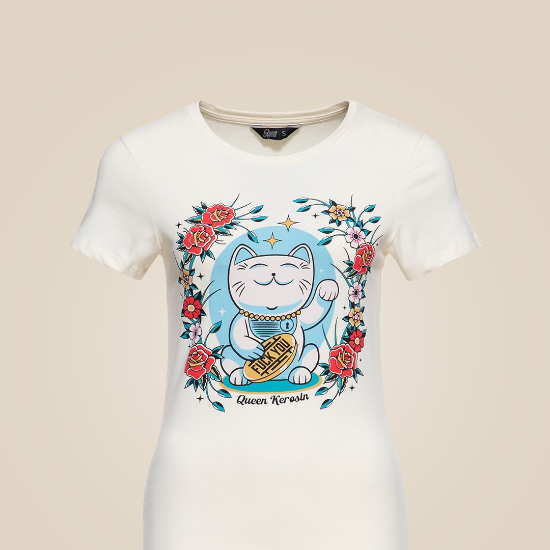 Queen Kerosin - T-Shirt «Lucky Cat»