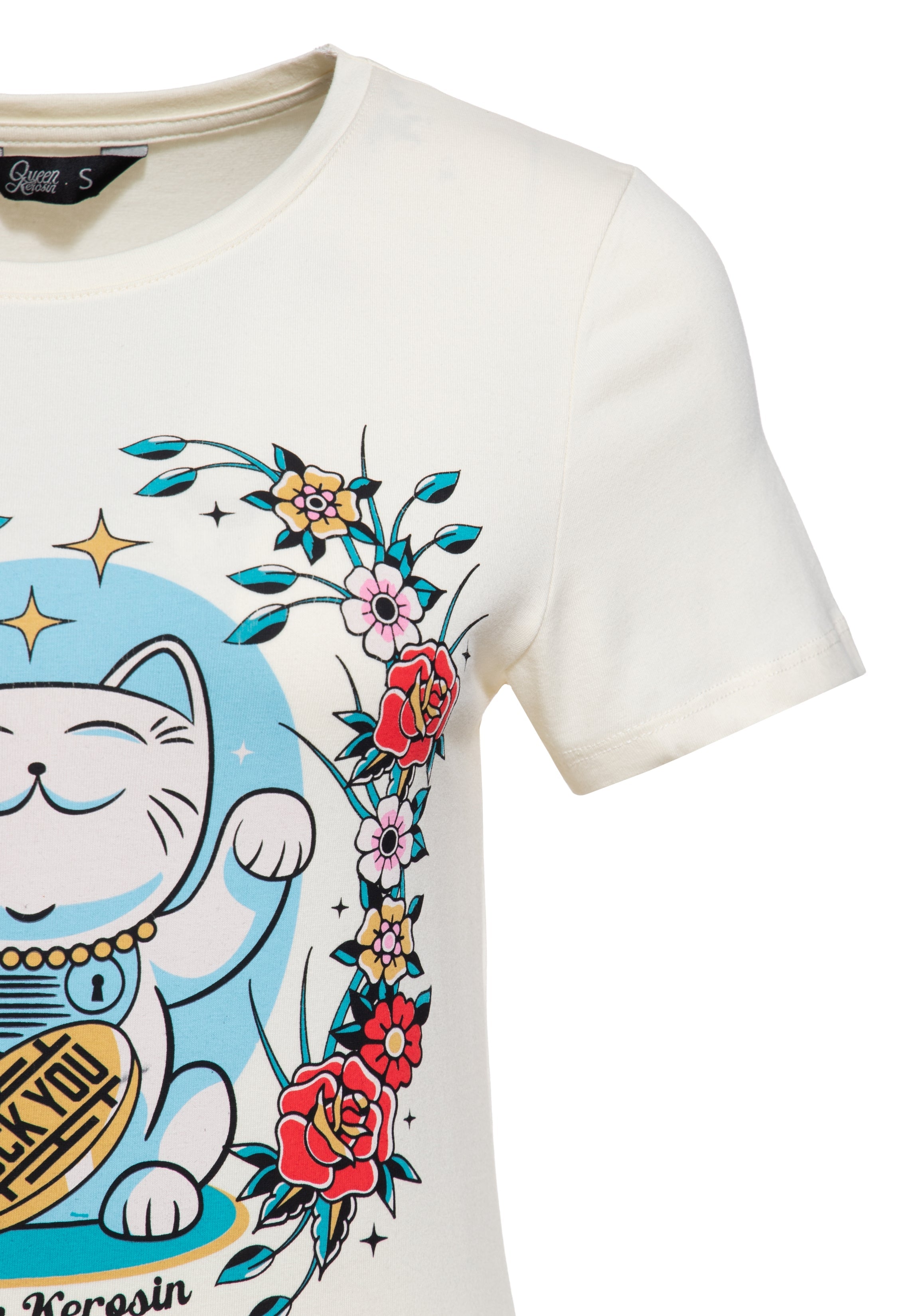Queen Kerosin - T-Shirt «Lucky Cat»