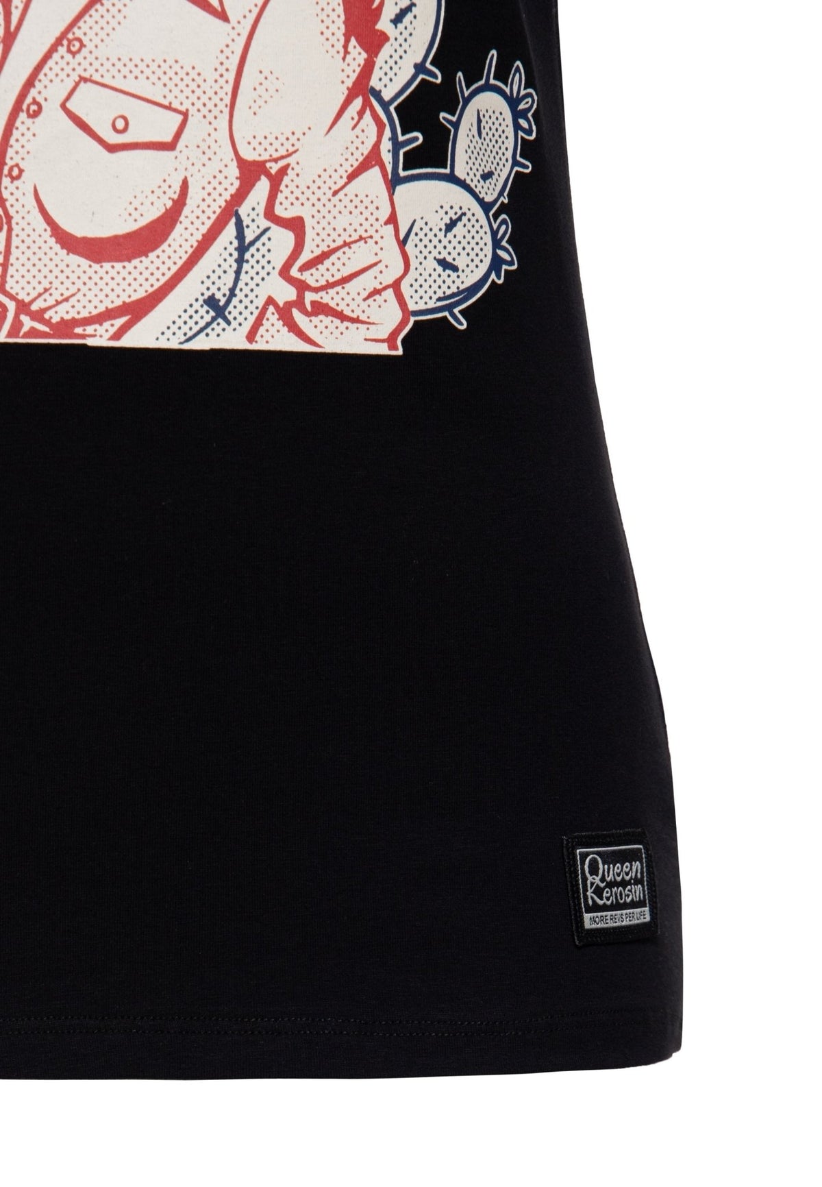 T-Shirt 'Makin' Cowboys Cry' in Schwarz – T-Shirts von Queen Kerosin - Ansicht 5