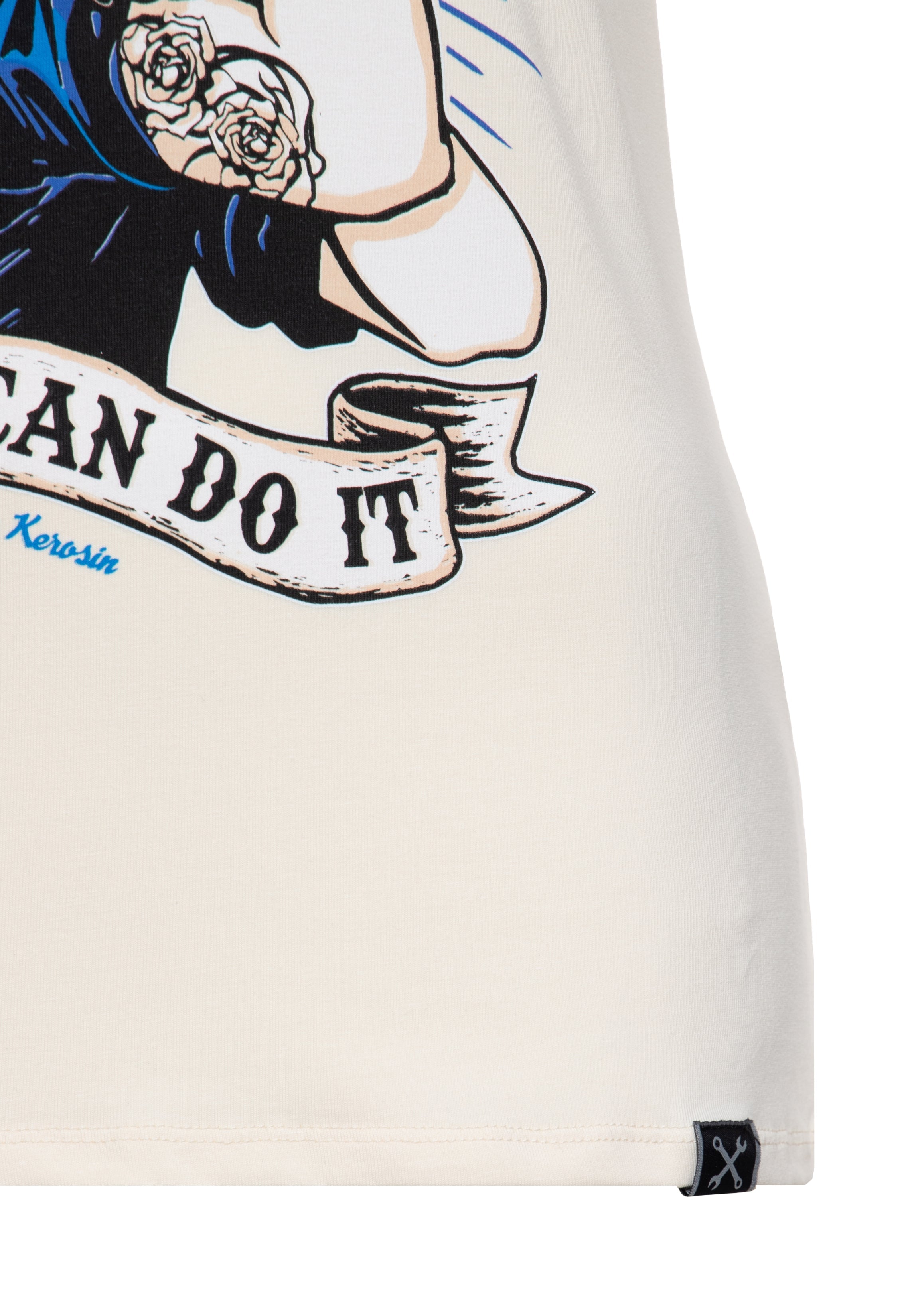Queen Kerosin - T-Shirt mit Retro - Print «We can do it»
