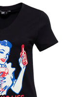 Queen Kerosin - T-Shirt «No Gin No Life»