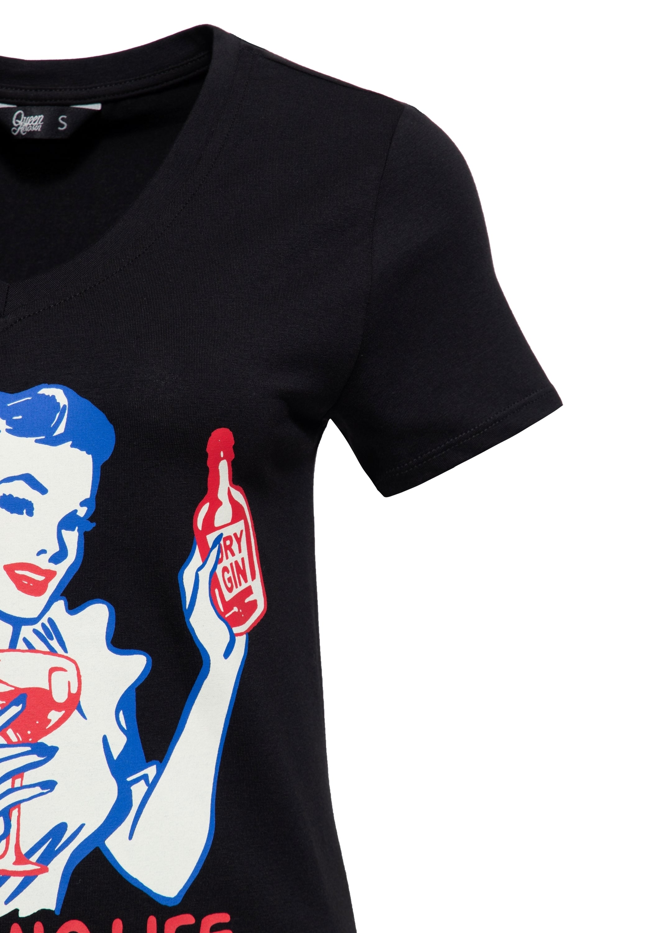 Queen Kerosin - T-Shirt «No Gin No Life»