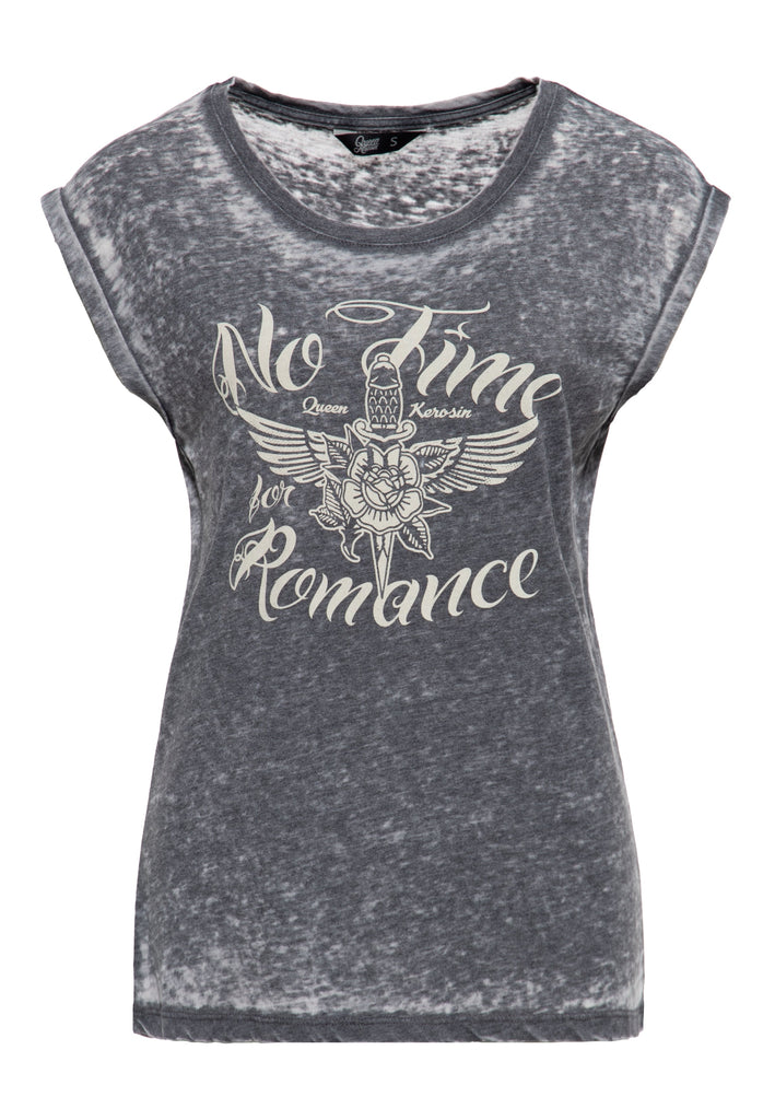 Queen Kerosin - T-Shirt «No Time For Romance»
