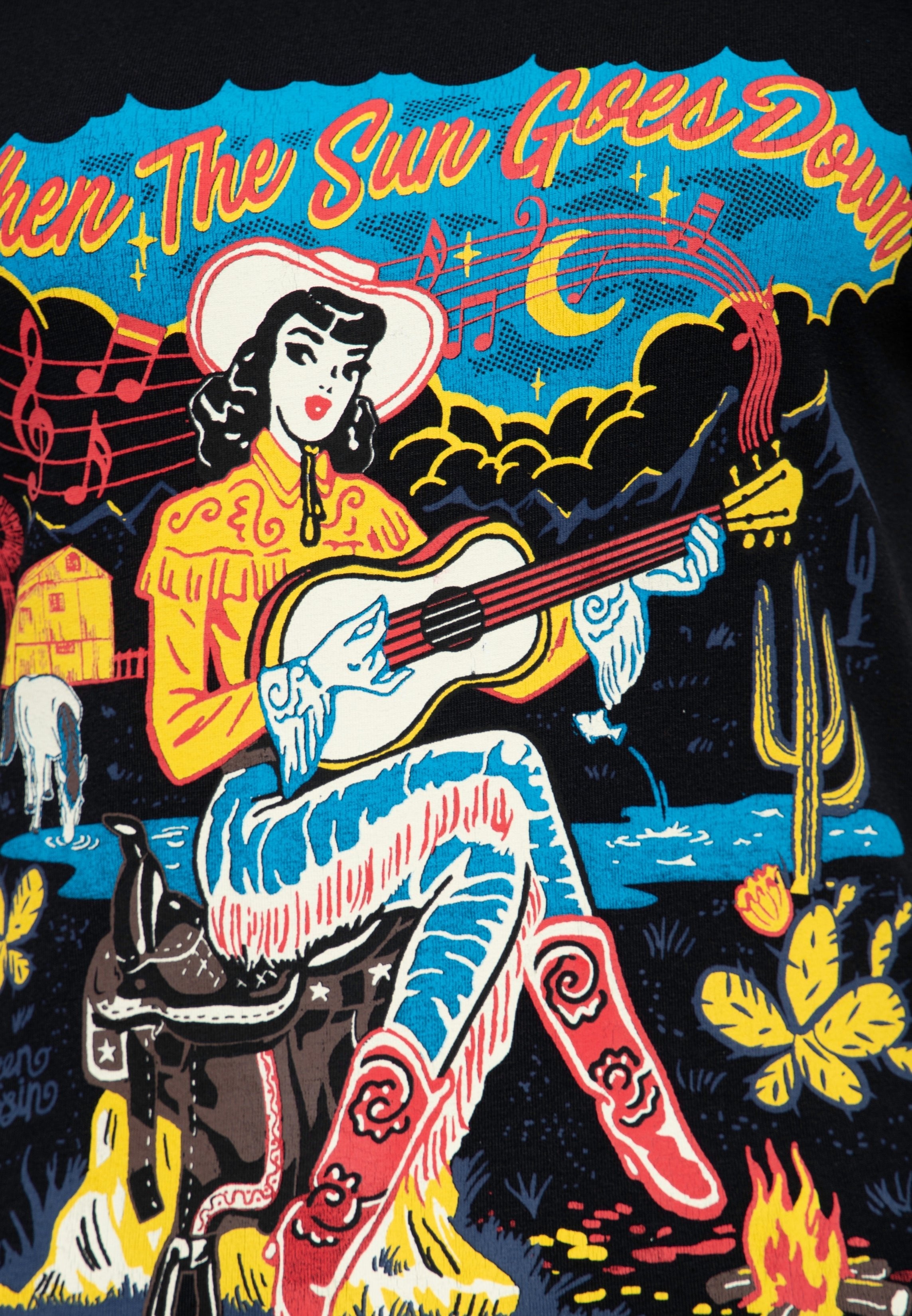 Queen Kerosin - T - Shirt «When The Sun Goes Down»