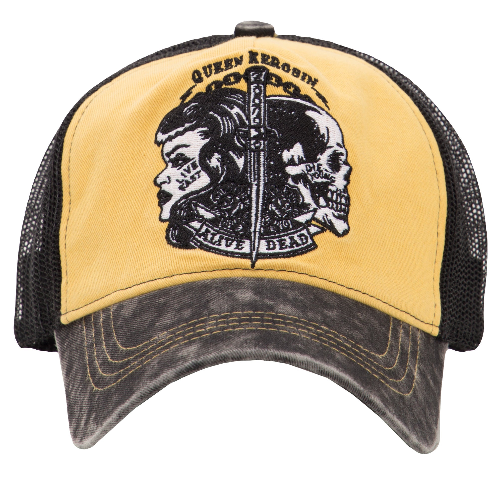 Trucker Cap in Vintage Waschung »Alive Dead« Trucker Cap von Queen Kerosin