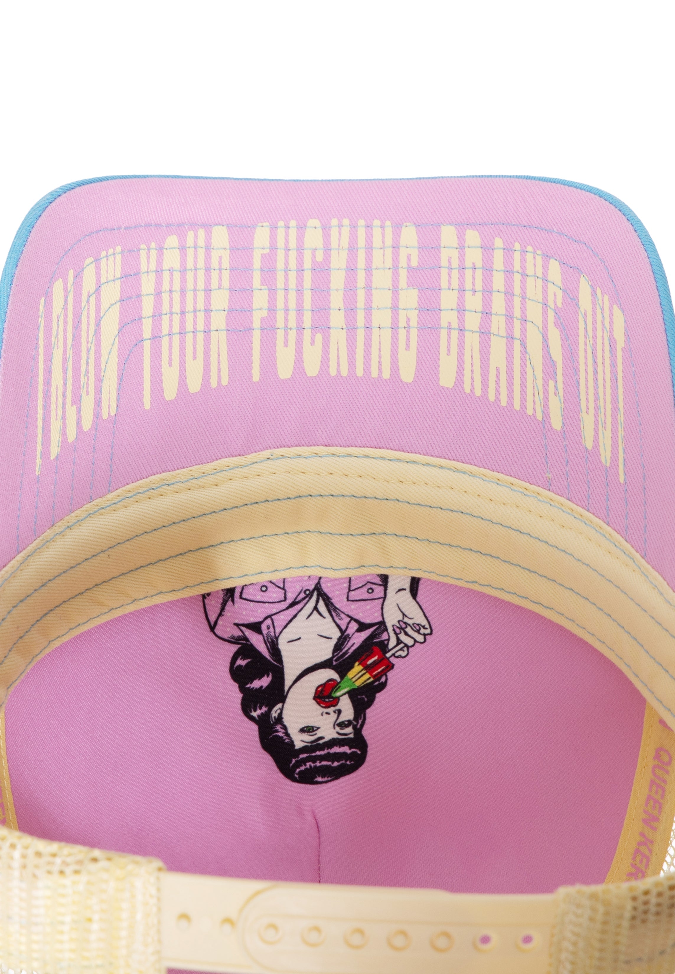 Trucker Cap 'Man Eater' in Rosa Trucker Cap von Queen Kerosin