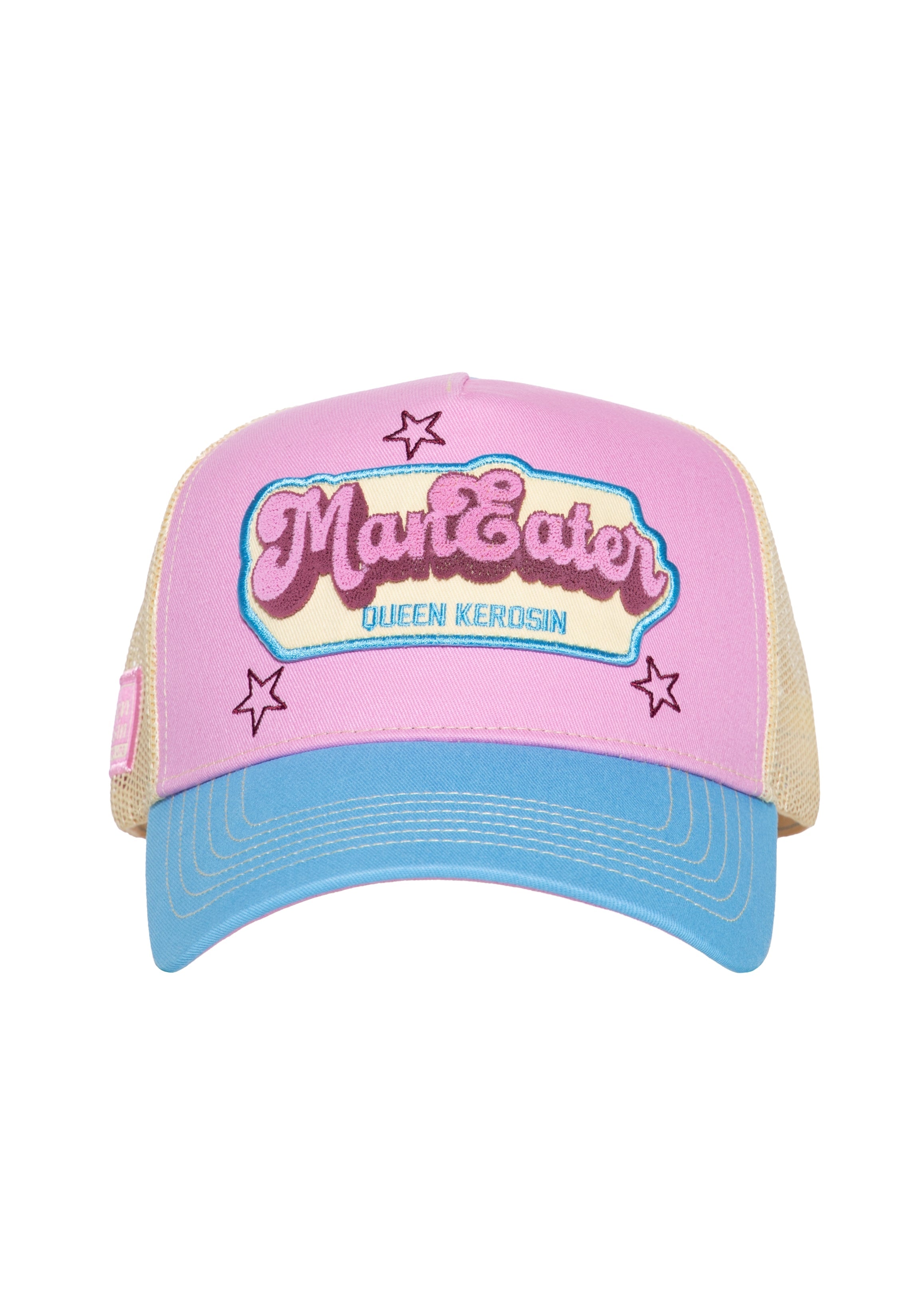 Trucker Cap 'Man Eater' in Rosa Trucker Cap von Queen Kerosin