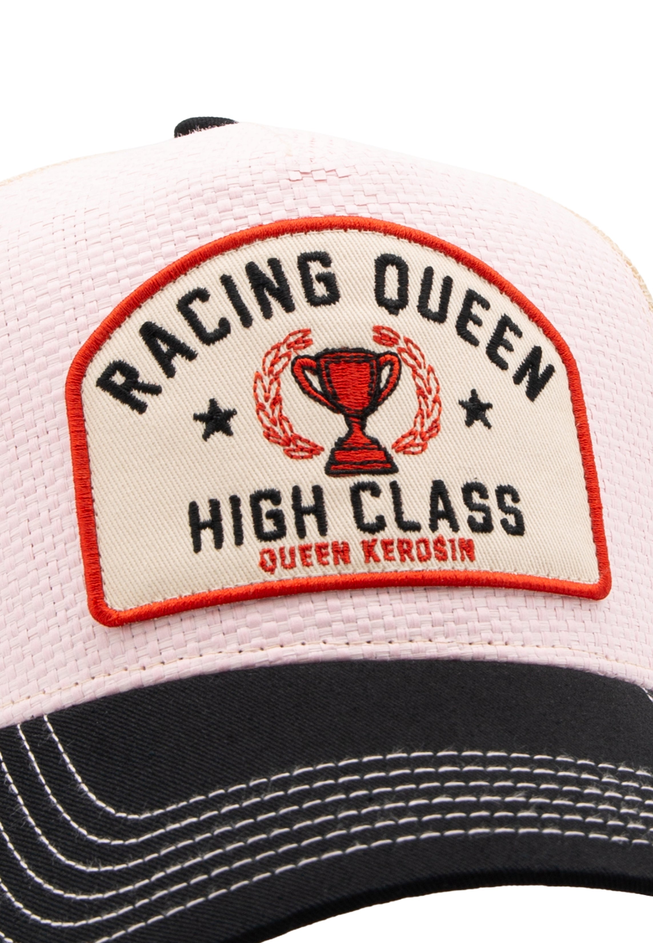 Trucker Cap 'Racing Queen' in Rosa Trucker Cap von Queen Kerosin