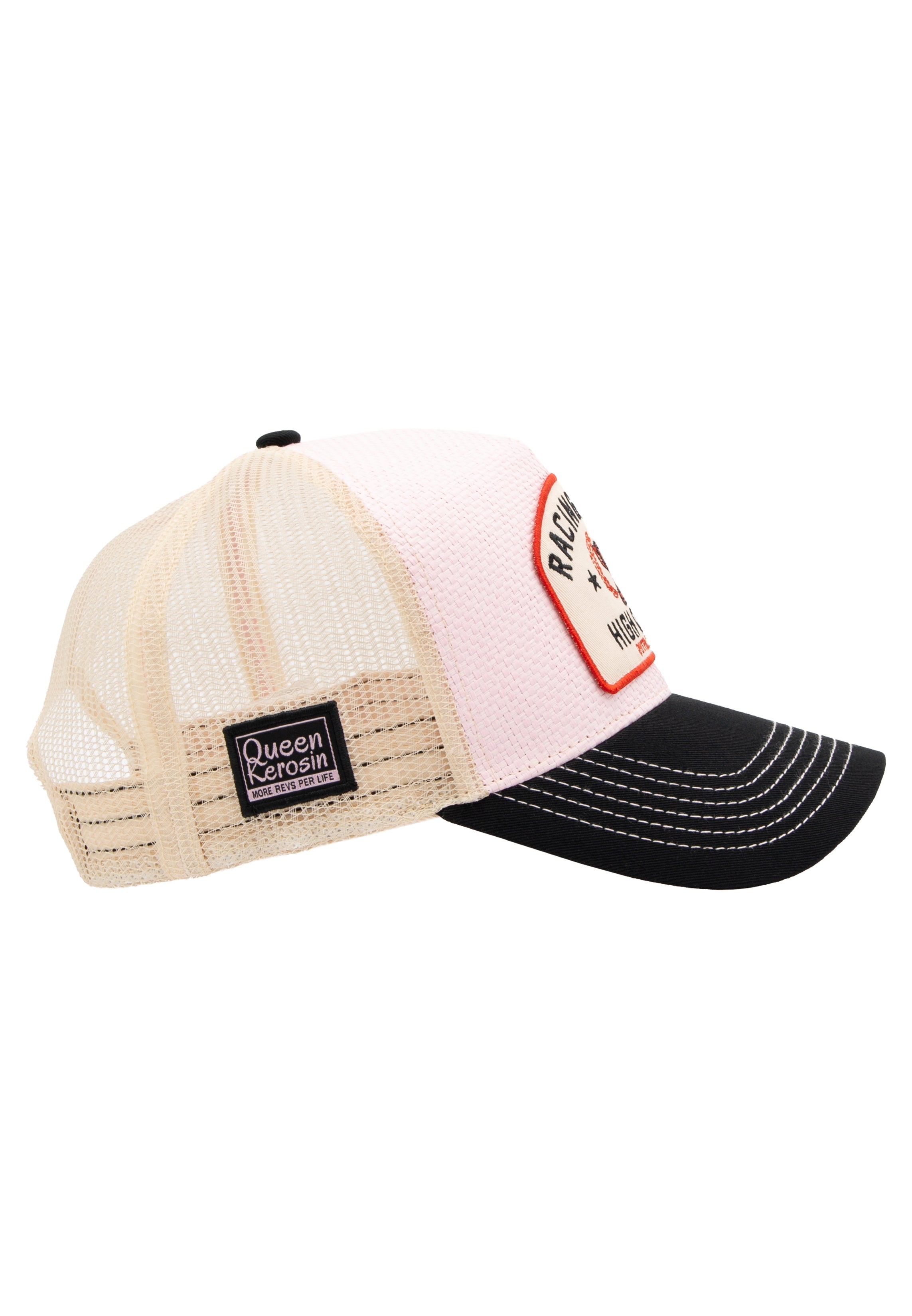 Trucker Cap 'Racing Queen' in Rosa Trucker Cap von Queen Kerosin