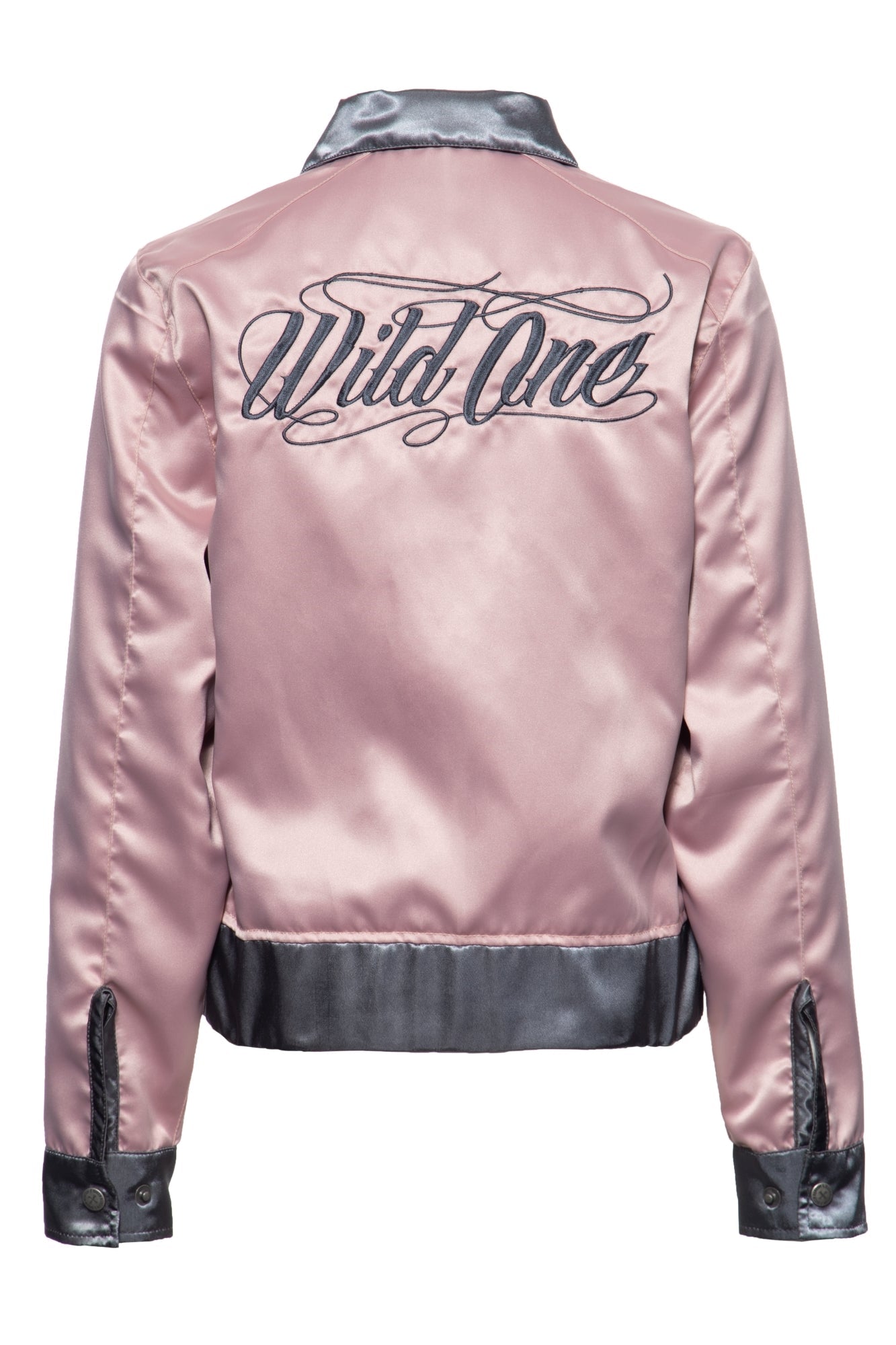 Queen Kerosin - Wendejacke aus Satin mit Stickerei «Wild One»